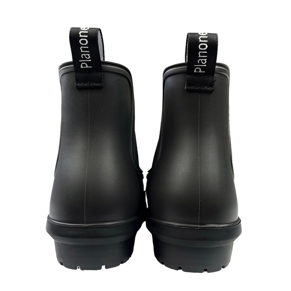 Planone Black Short Rain Boots Womens NWT Size 6 - Picture 8 of 13